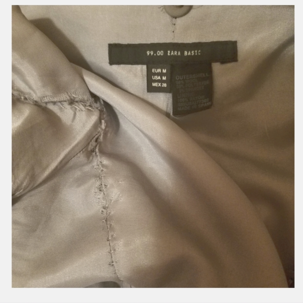 Zara Basic Grey Wool Long Coat - image 7